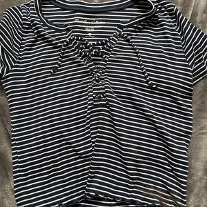 Front tie super cute tee from hollister